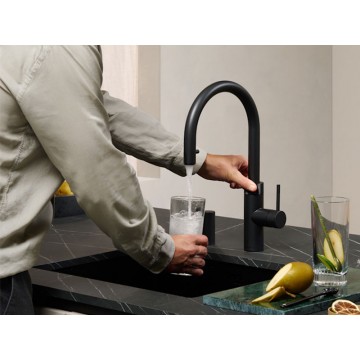 Quooker Kran Flex Round BLK FL (czarny)