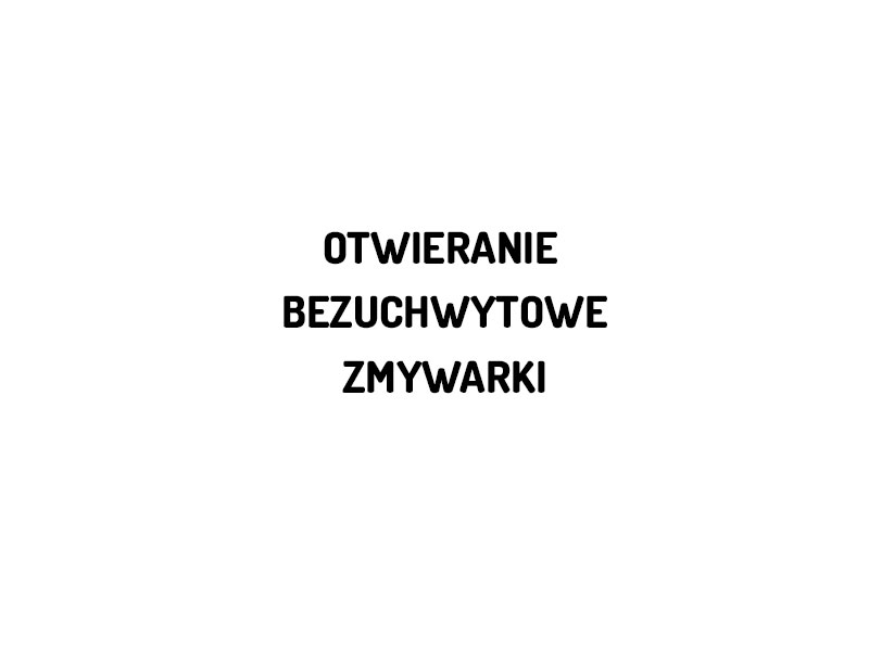 Oswietlenie LED wnętrza zmywarki